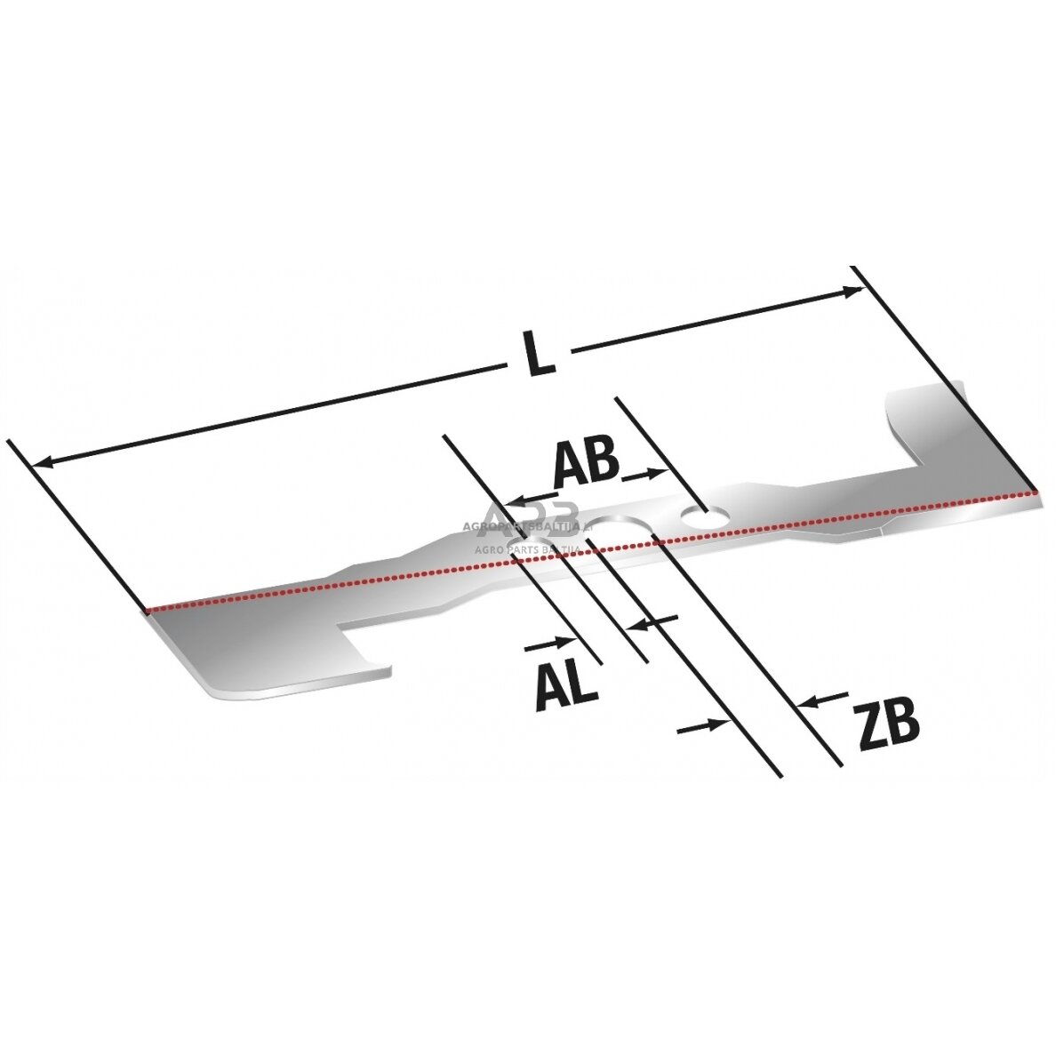 Mulčiuojantis peilis Victus 505 mm VSP 53, VSS 53 1 Mulčiuojantis peilis Victus 505 mm VSP 53, VSS 53 1