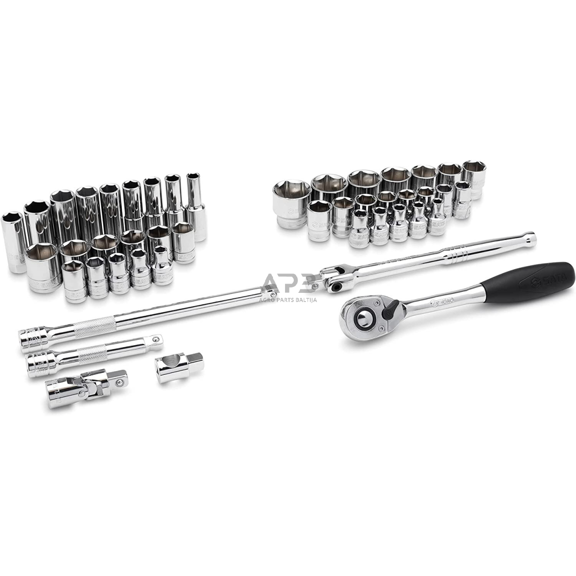 1/2" Galvučių rinkinys 46vnt. (8-32)+(3/8" -1") (Colinė sistema) 2 1/2" Galvučių rinkinys 46vnt. (8-32)+(3/8" -1") (Colinė sistema) 2