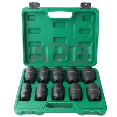 1/2" Prailgintų smūginių galvučių rinkinys (27-41mm) 10vnt.