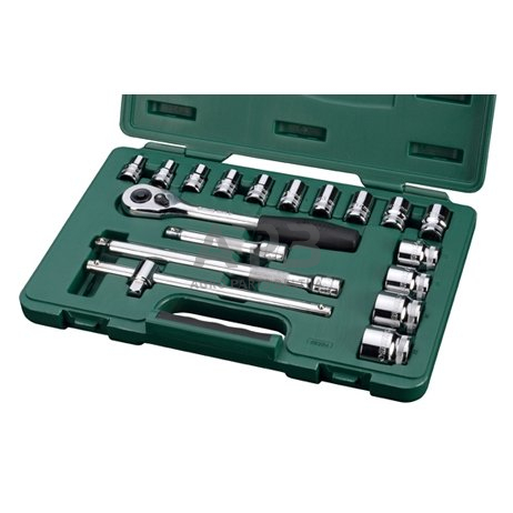 1/2" Galvučių 12-kampių rinkinys 18vnt. 1/2" Galvučių 12-kampių rinkinys 18vnt.