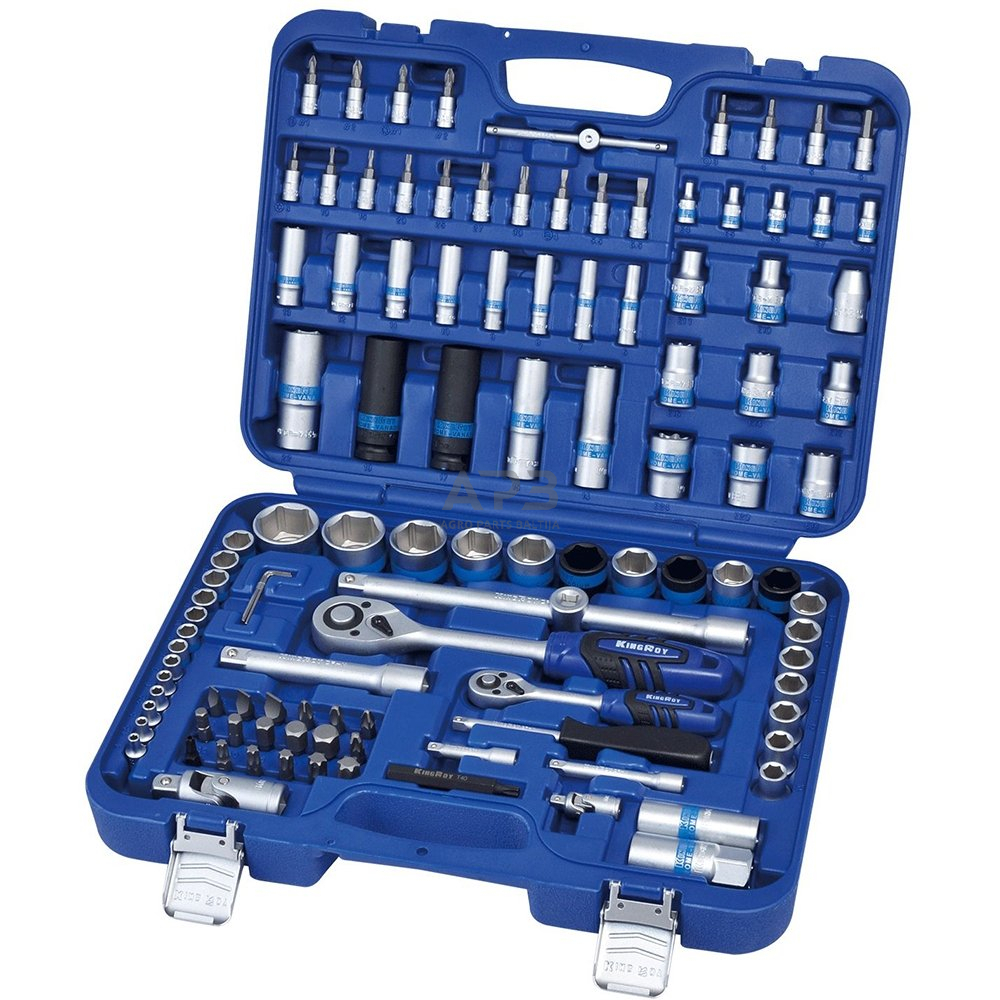 1/4" + 1/2" Galvučių rinkinys 110vnt. 6-kampės 72TH 1/4" + 1/2" Galvučių rinkinys 110vnt. 6-kampės 72TH