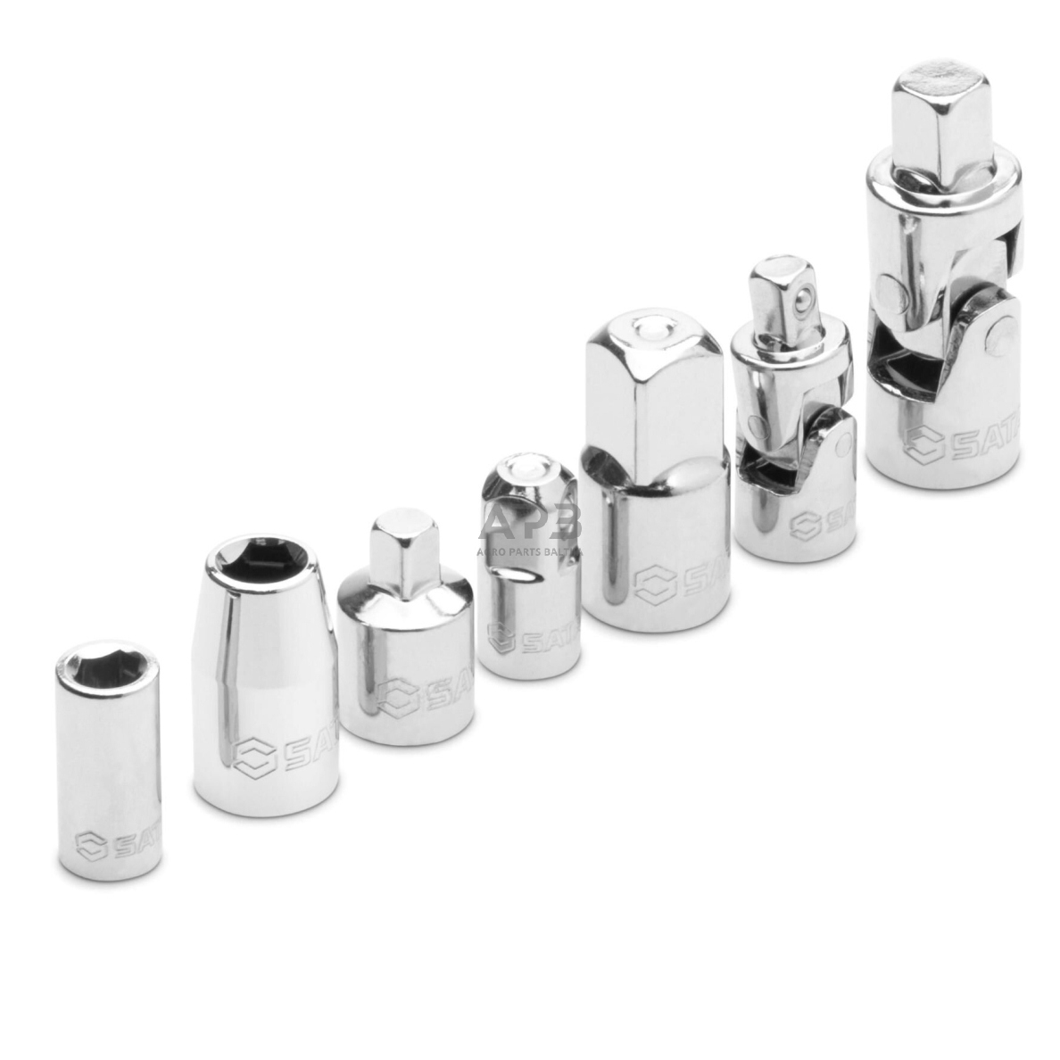 1/4''+3/8'' Adapterių ir priedų rinkinys 16vnt. 5 1/4''+3/8'' Adapterių ir priedų rinkinys 16vnt. 5