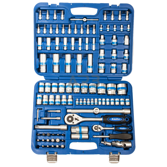 1/4" + 1/2" Galvučių rinkinys 108vnt. 12-kampės 1/4" + 1/2" Galvučių rinkinys 108vnt. 12-kampės