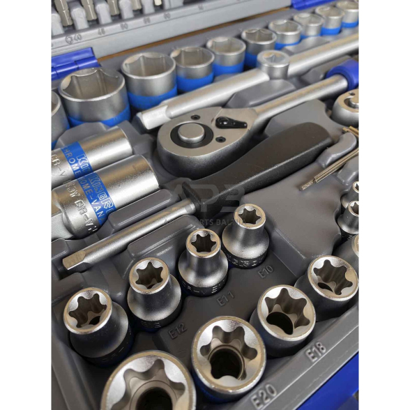 1/4" + 1/2" Galvučių rinkinys 108vnt. 72TH 3 1/4" + 1/2" Galvučių rinkinys 108vnt. 72TH 3