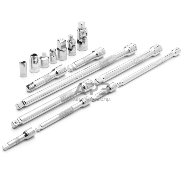 1/4''+3/8'' Adapterių ir priedų rinkinys 16vnt. 3