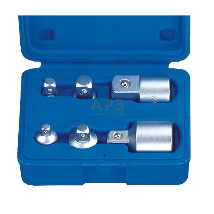 1/4" + 3/8" + 1/2" + 3/4" Adapterių rinkinys 6vnt. 1/4" + 3/8" + 1/2" + 3/4" Adapterių rinkinys 6vnt.