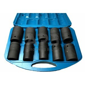 1" Smūginių galvučių rinkinys 10vnt. (21-41mm) 1" Smūginių galvučių rinkinys 10vnt. (21-41mm)