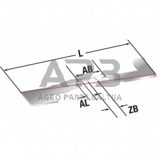 Peilis kiniškoms vejapjovėms 410 mm