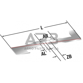 Peilis Agroma 132 mm ROMET WB 454