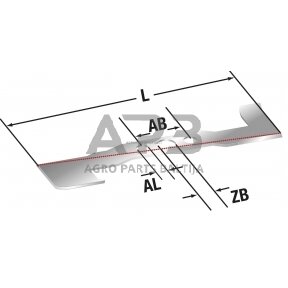 Peilis Alpina 460 mm dešininis pjaunamosios plotis 36 (92 cm) BT 92 B, BT 92 G