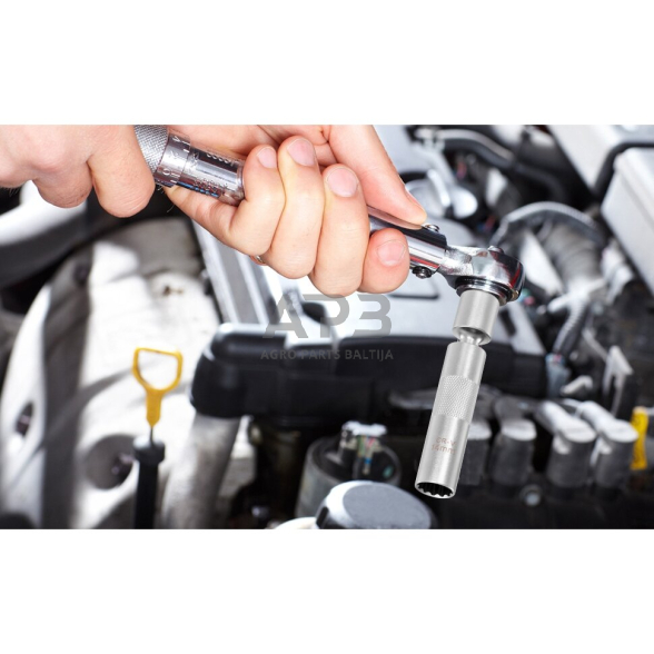 3/8'' Galvutė žvakei universali 3/8'' 14mm (12-kamp.) 2 3/8'' Galvutė žvakei universali 3/8'' 14mm (12-kamp.) 2