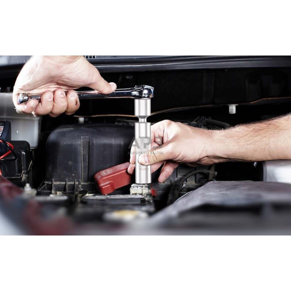 3/8'' Galvutė žvakei universali 3/8'' 14mm (12-kamp.) 4 3/8'' Galvutė žvakei universali 3/8'' 14mm (12-kamp.) 4