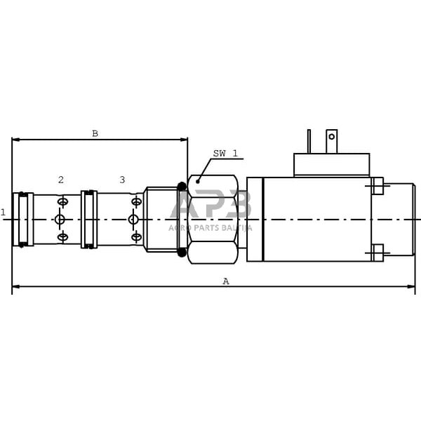 3 krypčių srauto reguliavimo vožtuvas PP12XA0NB 2 3 krypčių srauto reguliavimo vožtuvas PP12XA0NB 2