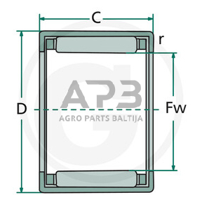 Adatinis guolis FAG HK-0810