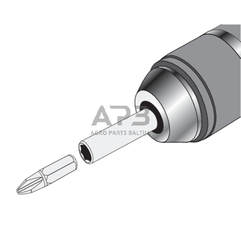 Adapteris griebtuvui SDS+ - 1/4" (HEX) 2
