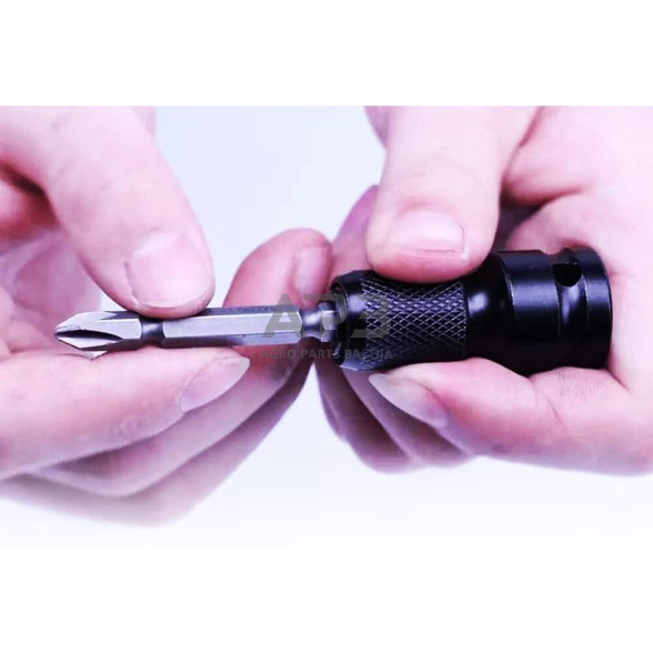 Adapteris suktuvui smūginis 1/2' - HEX 1/4" 3 Adapteris suktuvui smūginis 1/2' - HEX 1/4" 3