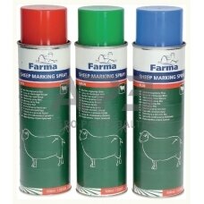Aerozoliniai dažai avių žymėjimui mėlyni 500 ml Farma 303033FA