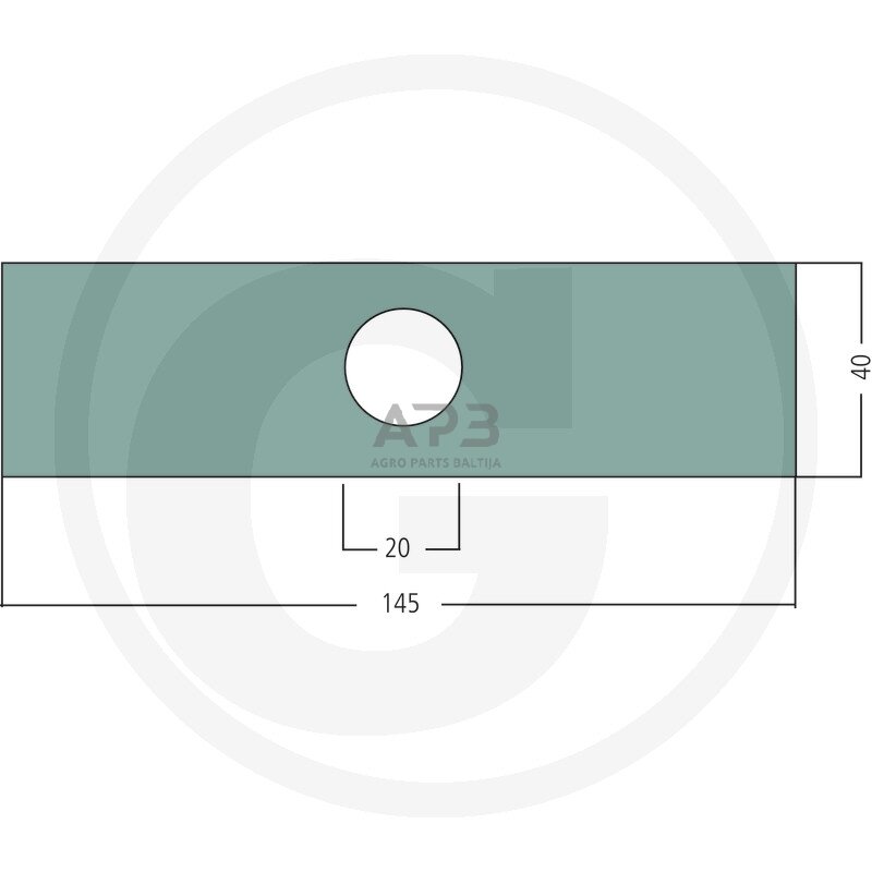 Aeravimo peilis Cooper 145 mm S 383, S 390, 90710140 1 Aeravimo peilis Cooper 145 mm S 383, S 390, 90710140 1