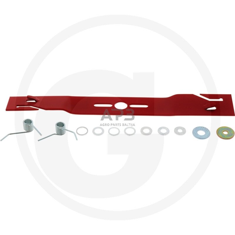 Aeravimo peilis Oregon 460 mm, centrinė skylė 25,4 mm, poveržlės 10 mm, 12,7 mm, 14 mm, 16 mm, 18 mm, 19,5 mm, 21 mm