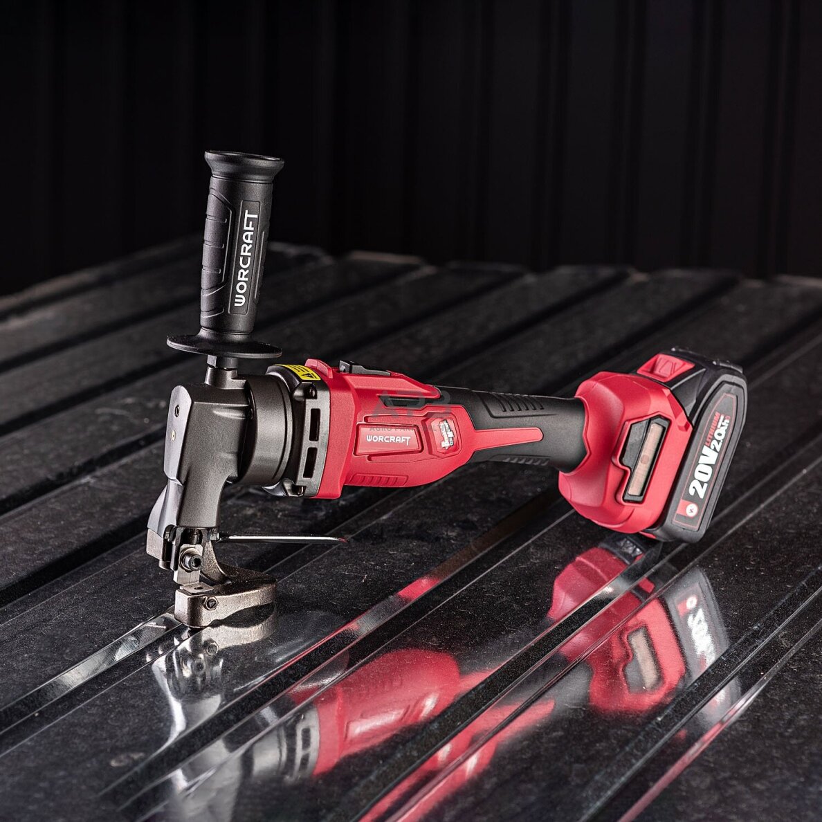 Akumuliatorinės skardos kirpimo žirklės 20V LI-ION 11