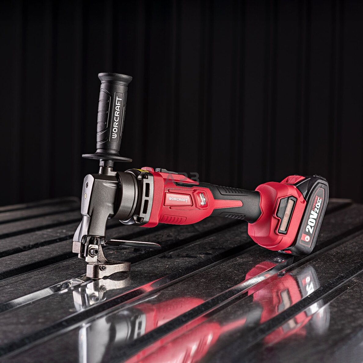 Akumuliatorinės skardos kirpimo žirklės 20V LI-ION 16