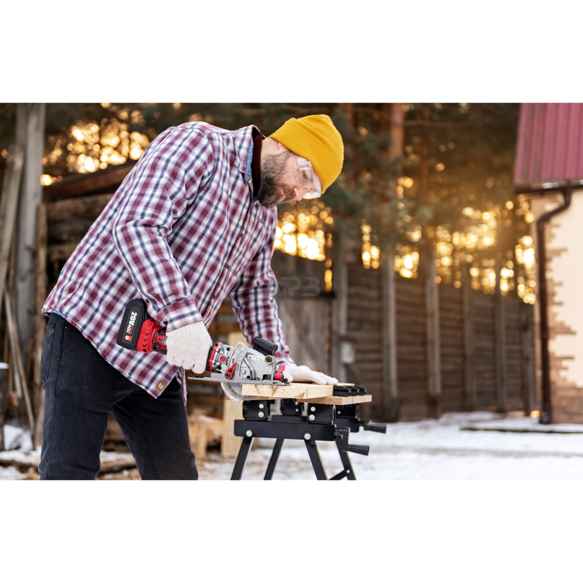 Akumuliatorinis diskinis pjūklas 115mm su lazeriu 20V LI-ION 8 Akumuliatorinis diskinis pjūklas 115mm su lazeriu 20V LI-ION 8