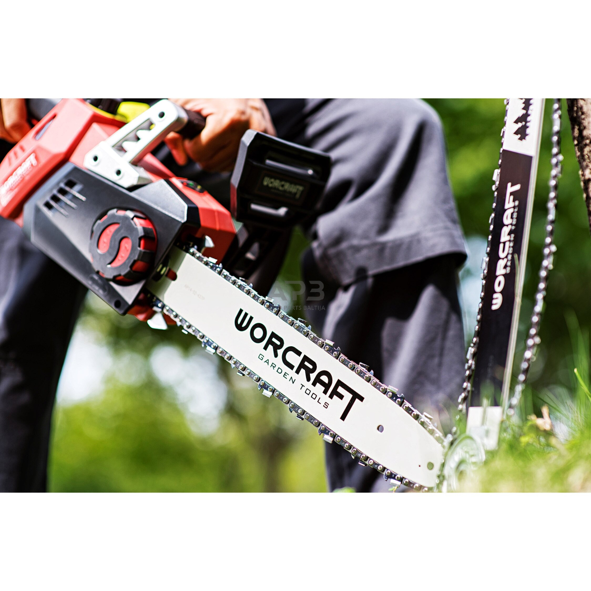 Akumuliatorinis grandininis pjūklas 40V (20V+20V) LI-ION 8 Akumuliatorinis grandininis pjūklas 40V (20V+20V) LI-ION 8