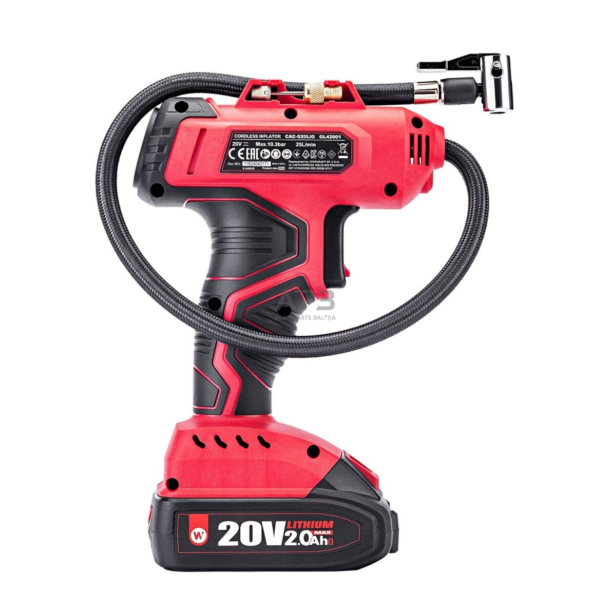 Akumuliatorinis kompresorius 20V LI-ION 7