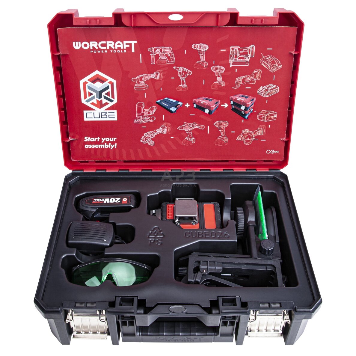 Akumuliatorinis kryžminių linijų nivelyro 3x3D rinkinys (žalias lazeris) 20V 2.0Ah LI-ION (XCUBE dėžė) 1 Akumuliatorinis kryžminių linijų nivelyro 3x3D rinkinys (žalias lazeris) 20V 2.0Ah LI-ION (XCUBE dėžė) 1