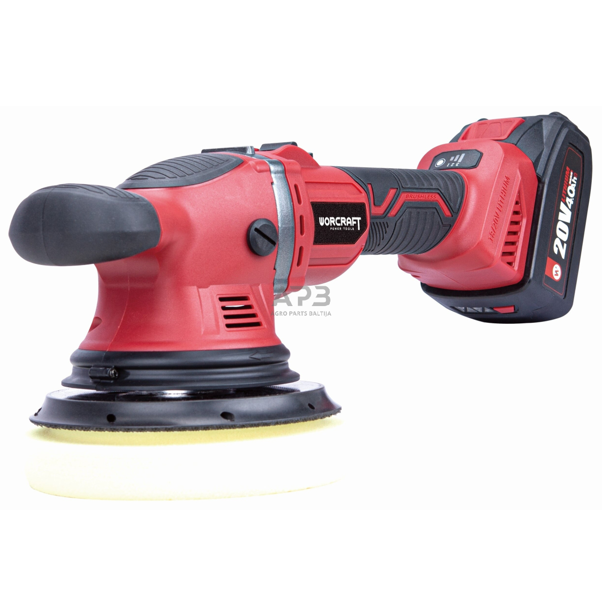 Akumuliatorinis poliruoklis kampinis 150mm 20V LI-ION Akumuliatorinis poliruoklis kampinis 150mm 20V LI-ION