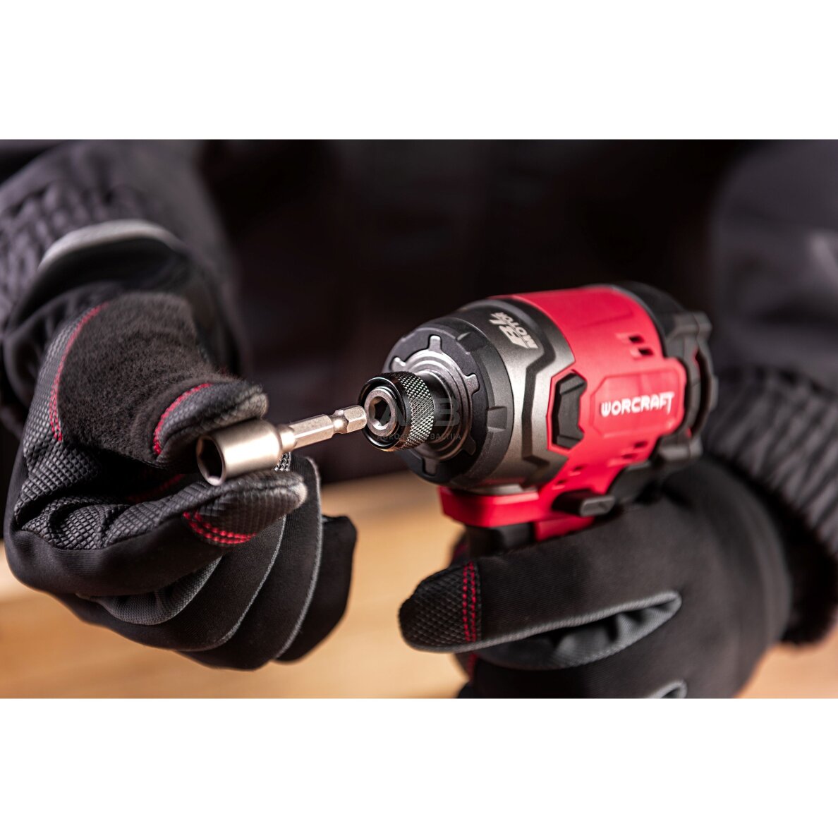 Akumuliatorinis smūginis suktuvas 1/4'' HEX 20V LI-ION (plastikinė dėžė) 14