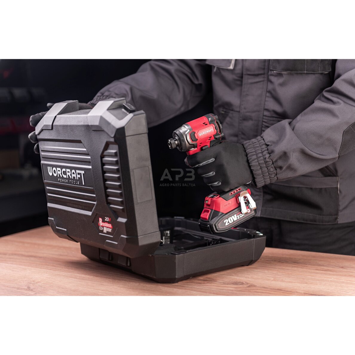 Akumuliatorinis smūginis suktuvas 1/4'' HEX 20V LI-ION (plastikinė dėžė) 6