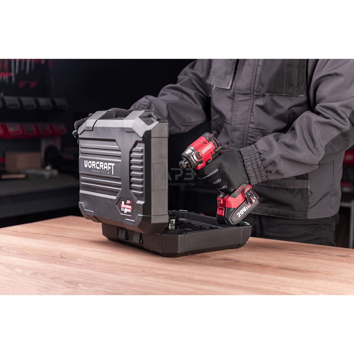 Akumuliatorinis smūginis suktuvas 1/4'' HEX 20V LI-ION (plastikinė dėžė) 7