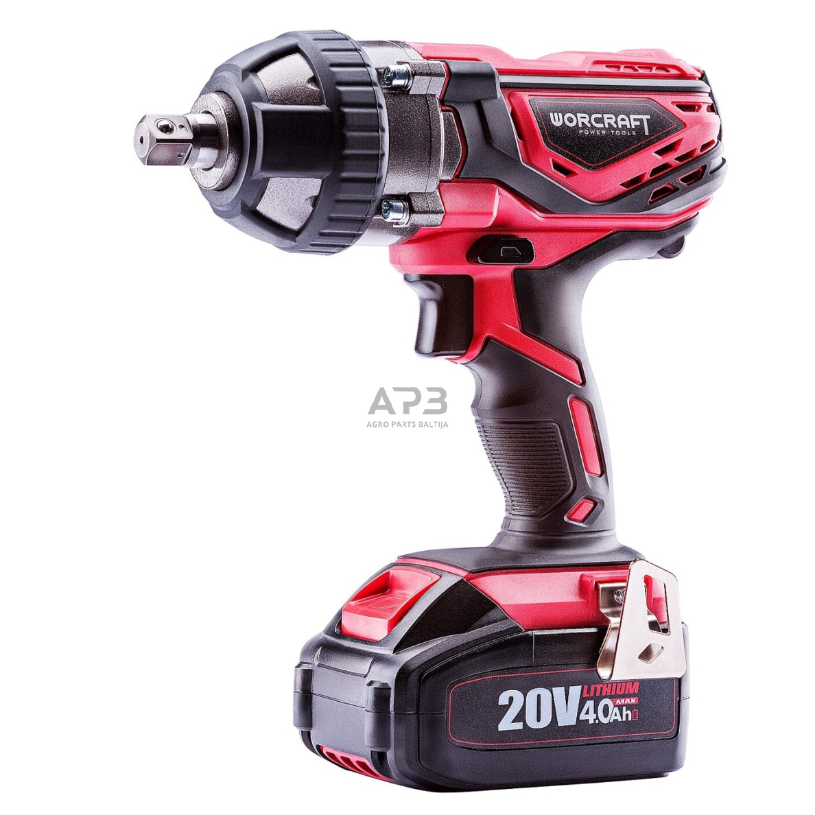 Akumuliatorinis smūginis veržliasukis 1/2" 20V LI-ION Akumuliatorinis smūginis veržliasukis 1/2" 20V LI-ION