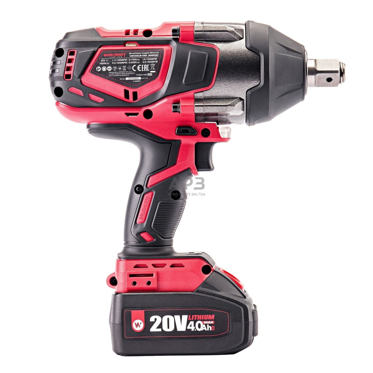 Akumuliatorinis smūginis veržliasukis 3/4'' 1800nm 20V LI-ION (XCUBE dėžė) 5 Akumuliatorinis smūginis veržliasukis 3/4'' 1800nm 20V LI-ION (XCUBE dėžė) 5