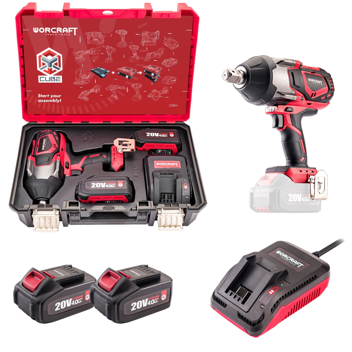 Akumuliatorinis smūginis veržliasukis 3/4'' 1800nm 20V LI-ION (XCUBE dėžė) Akumuliatorinis smūginis veržliasukis 3/4'' 1800nm 20V LI-ION (XCUBE dėžė)
