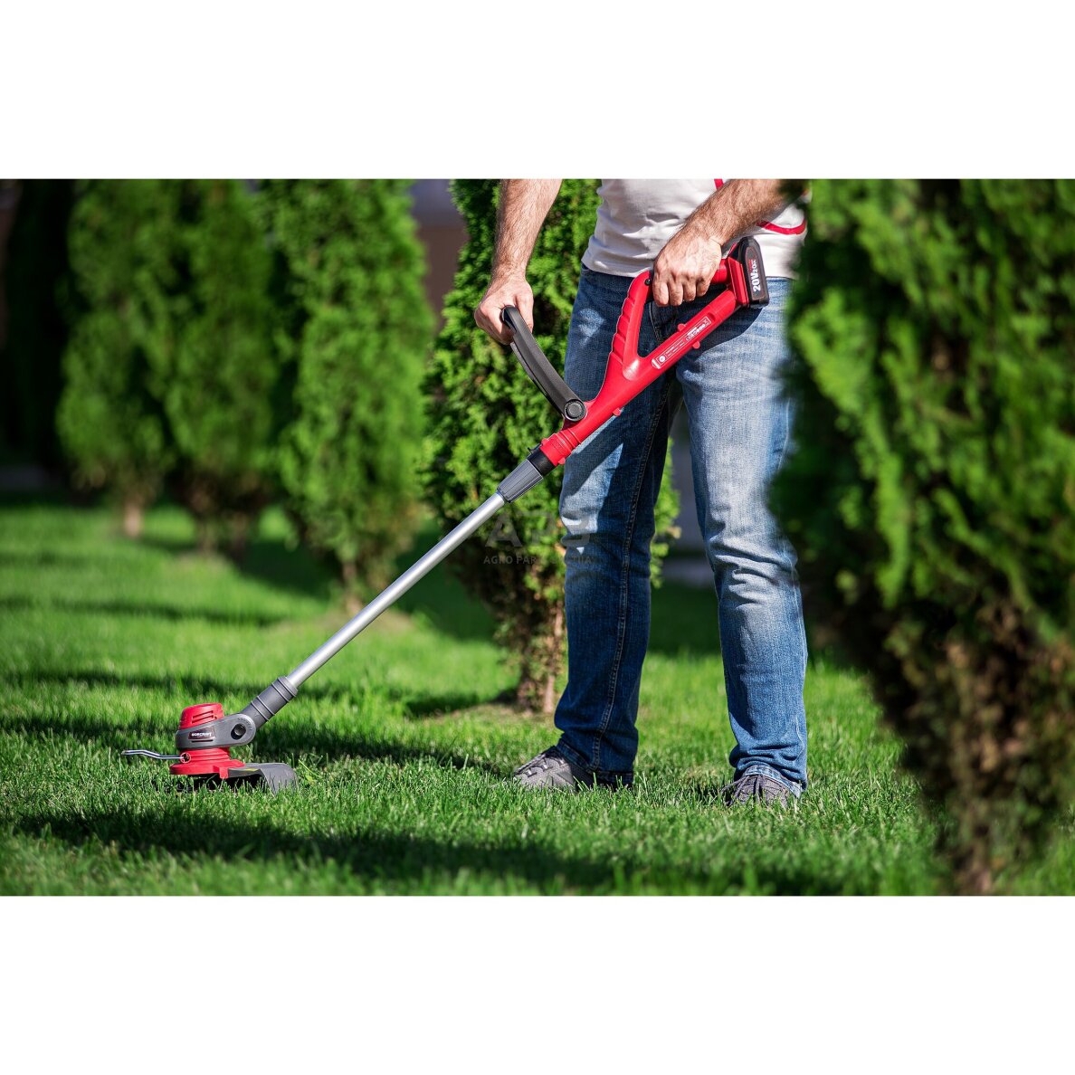 Akumuliatorinis trimeris su priedais 5vnt. 20V LI-ION 13 Akumuliatorinis trimeris su priedais 5vnt. 20V LI-ION 13