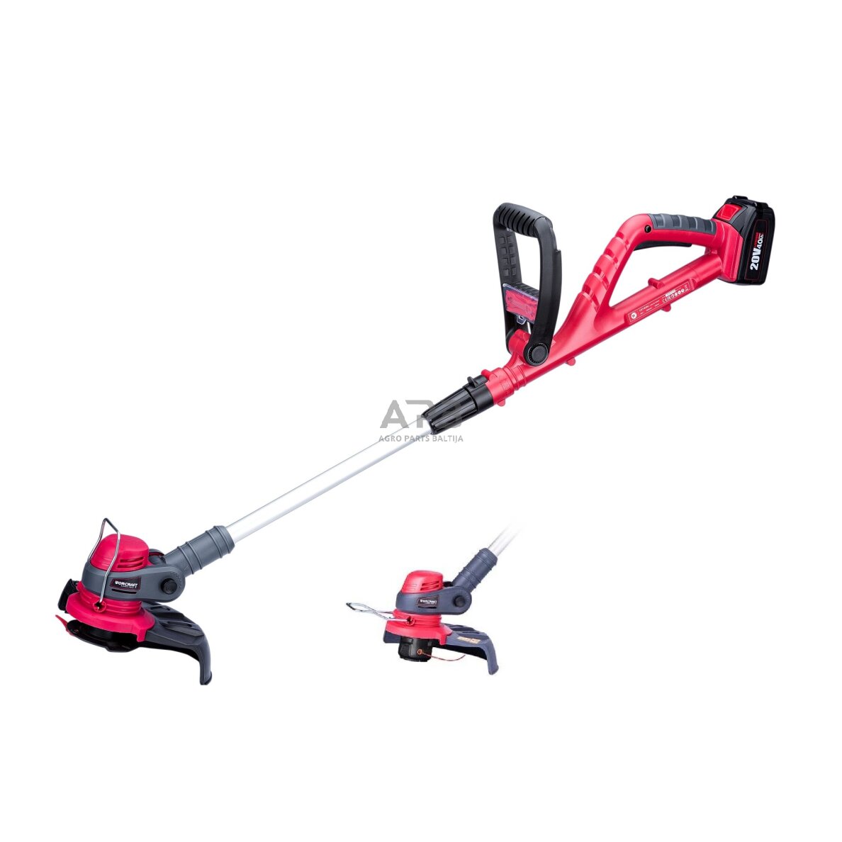 Akumuliatorinis trimeris su priedais 5vnt. 20V LI-ION 2