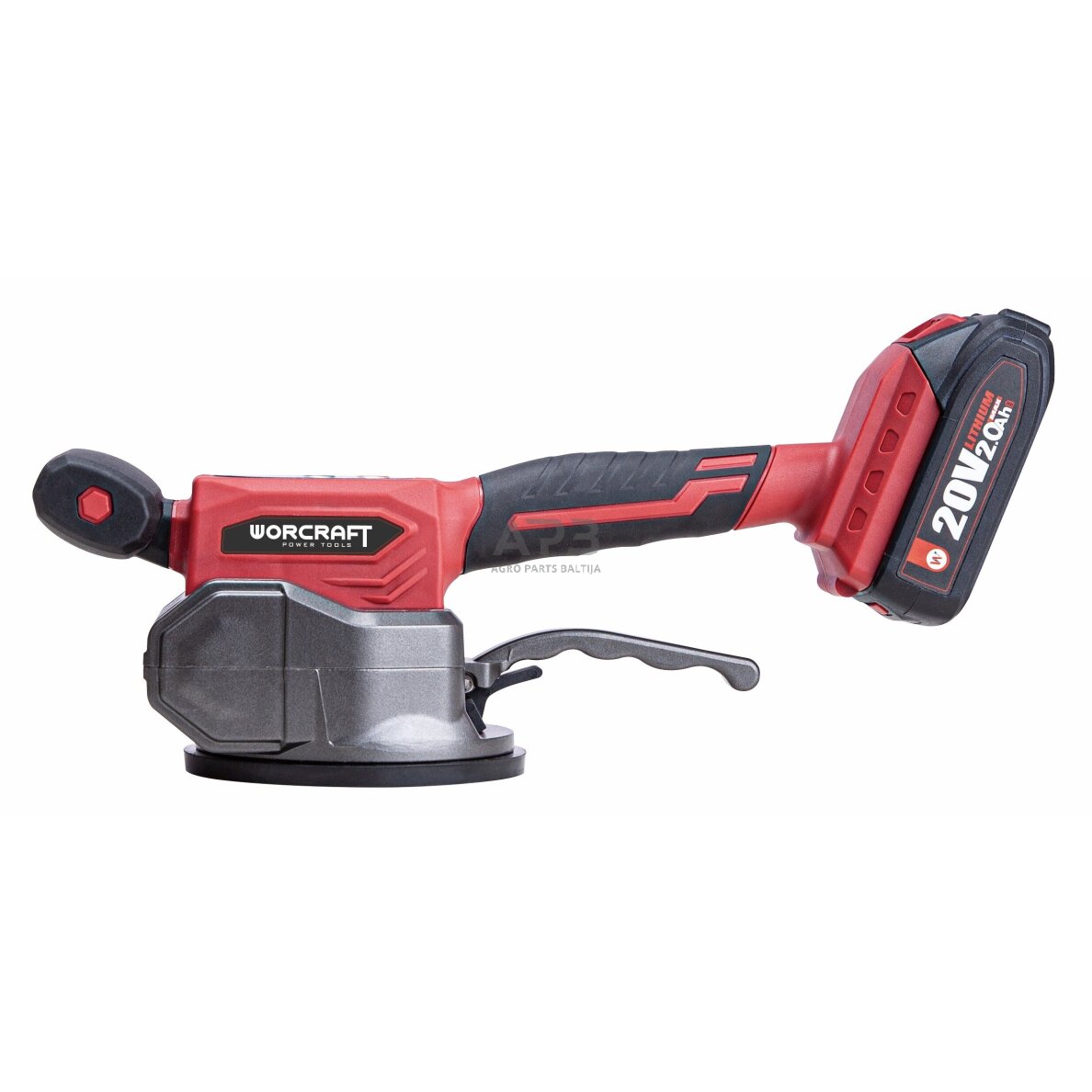 Akumuliatorinis vibracinis įrankis plytelėms su plastikine dėže 20V 2.0Ah 2 Akumuliatorinis vibracinis įrankis plytelėms su plastikine dėže 20V 2.0Ah 2