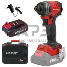 Akumuliatorinis smūginis suktuvas 1/4'' HEX 20V LI-ION (plastikinė dėžė) Akumuliatorinis smūginis suktuvas 1/4'' HEX 20V LI-ION (plastikinė dėžė)