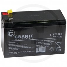 Akumuliatorius Granit 12 V / 7.2 Ah 150 x 65 x 95 mm