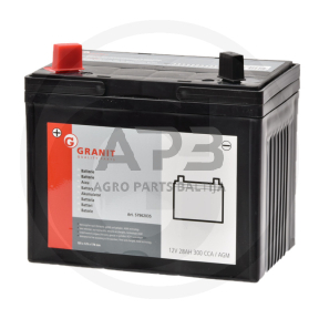 Akumuliatorius traktoriui Granit 12 V / 28 Ah 195 x 125 x 175 mm U1L-9SLA, U1L9SLA