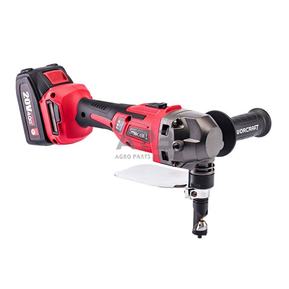 Akumuliatorinės skardos kirpimo žirklės 20V LI-ION 1 Akumuliatorinės skardos kirpimo žirklės 20V LI-ION 1