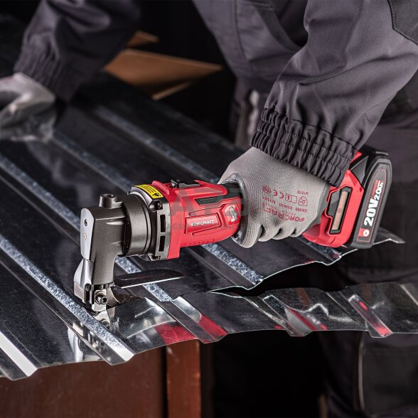 Akumuliatorinės skardos kirpimo žirklės 20V LI-ION 14 Akumuliatorinės skardos kirpimo žirklės 20V LI-ION 14