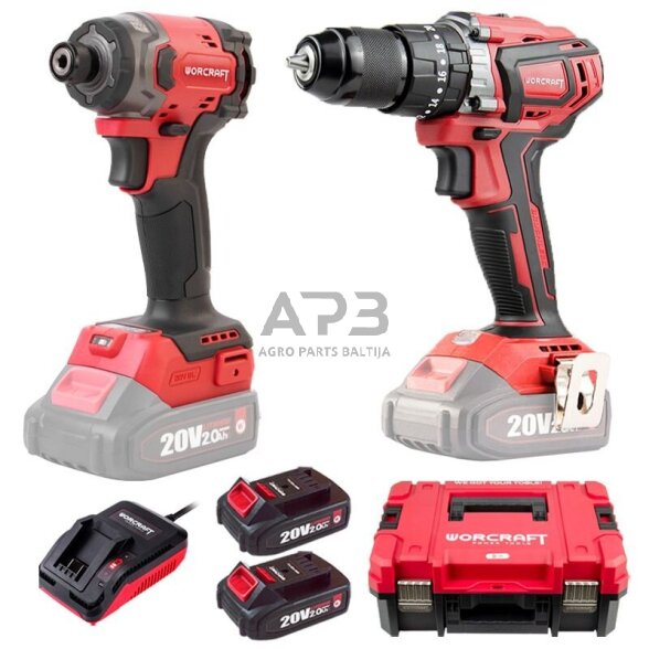 Akumuliatorinio suktuvo-gręžtuvo ir smūginio suktuvo rinkinys 20V LI-ION (XCUBE dėžė) 1 Akumuliatorinio suktuvo-gręžtuvo ir smūginio suktuvo rinkinys 20V LI-ION (XCUBE dėžė) 1