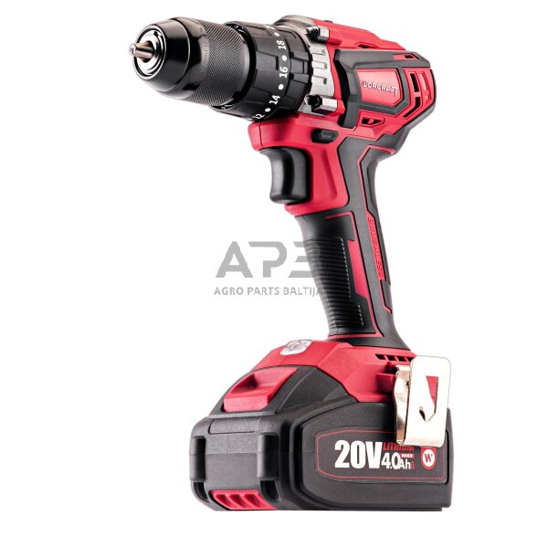 Akumuliatorinio suktuvo-gręžtuvo ir smūginio suktuvo rinkinys 20V LI-ION (XCUBE dėžė) 2