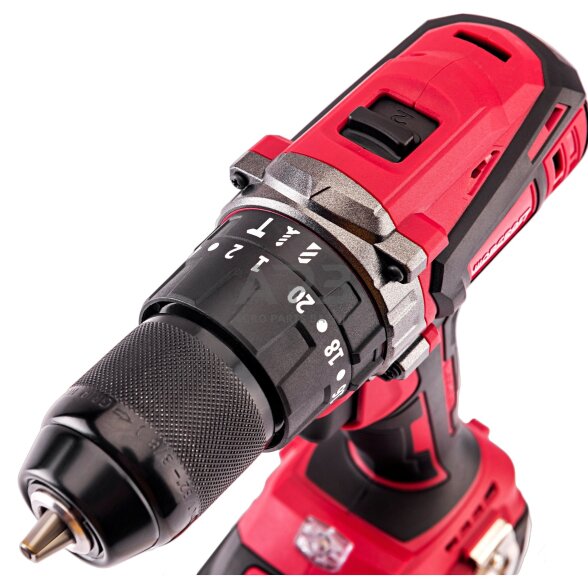 Akumuliatorinio suktuvo-gręžtuvo ir smūginio suktuvo rinkinys 20V LI-ION (XCUBE dėžė) 5 Akumuliatorinio suktuvo-gręžtuvo ir smūginio suktuvo rinkinys 20V LI-ION (XCUBE dėžė) 5