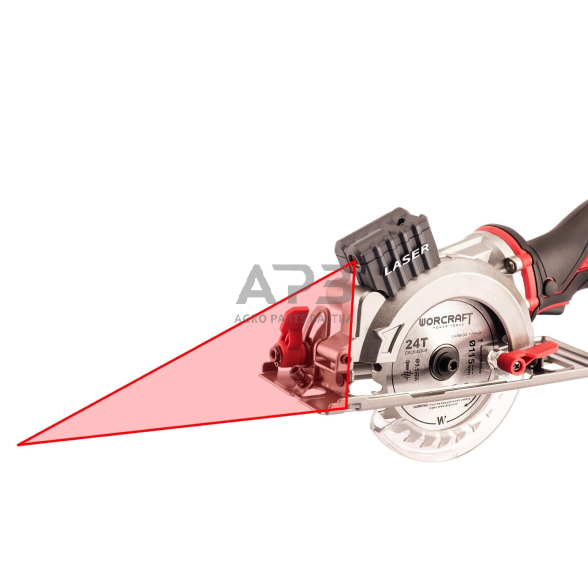 Akumuliatorinis diskinis pjūklas 115mm su lazeriu 20V LI-ION 4 Akumuliatorinis diskinis pjūklas 115mm su lazeriu 20V LI-ION 4