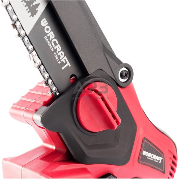 Akumuliatorinis grandininis mini pjūklas su teleskopiniu prailginimu 20V LI-ION 4 Akumuliatorinis grandininis mini pjūklas su teleskopiniu prailginimu 20V LI-ION 4