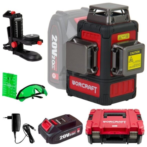 Akumuliatorinis kryžminių linijų nivelyro 3x3D rinkinys (žalias lazeris) 20V 2.0Ah LI-ION (XCUBE dėžė) 2 Akumuliatorinis kryžminių linijų nivelyro 3x3D rinkinys (žalias lazeris) 20V 2.0Ah LI-ION (XCUBE dėžė) 2